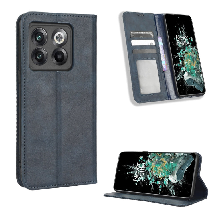 For OnePlus 10T 5G / Ace Pro 5G Magnetic Buckle Retro Texture Leather Phone Case