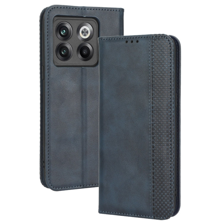 For OnePlus 10T 5G / Ace Pro 5G Magnetic Buckle Retro Texture Leather Phone Case