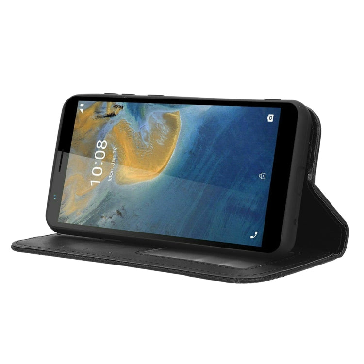 For ZTE Avid 589 Z5158 Magnetic Buckle Retro Texture Leather Phone Case
