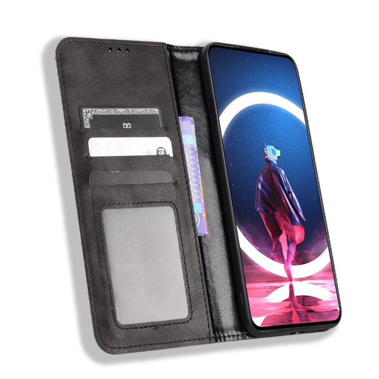 For ZTE Nubia Red Magic 7S Pro Magnetic Buckle Retro Texture Leather Phone Case