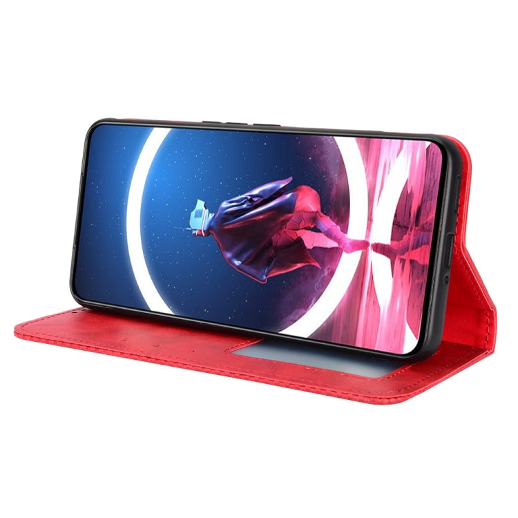 For ZTE Nubia Red Magic 7S Pro Magnetic Buckle Retro Texture Leather Phone Case