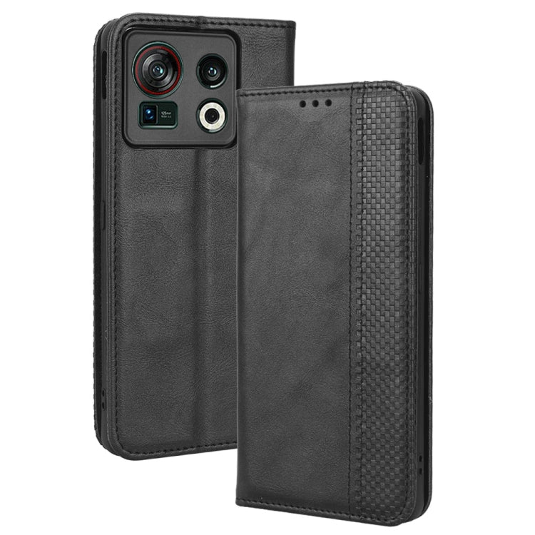 For ZTE Nubia Z40S Pro Magnetic Buckle Retro Texture Leather Phone Case