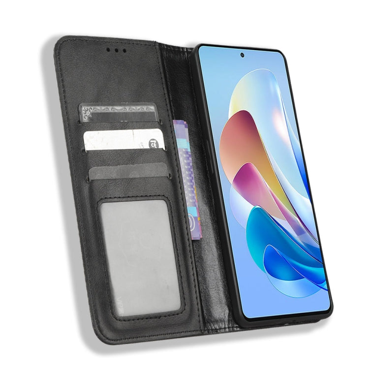 For ZTE Nubia Z40S Pro Magnetic Buckle Retro Texture Leather Phone Case