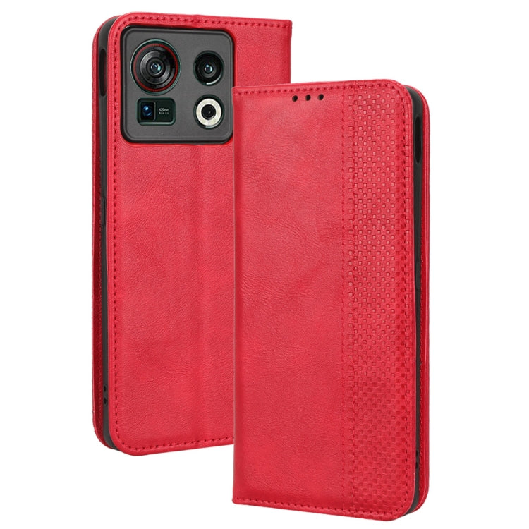 For ZTE Nubia Z40S Pro Magnetic Buckle Retro Texture Leather Phone Case