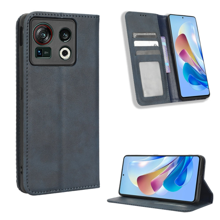 For ZTE Nubia Z40S Pro Magnetic Buckle Retro Texture Leather Phone Case