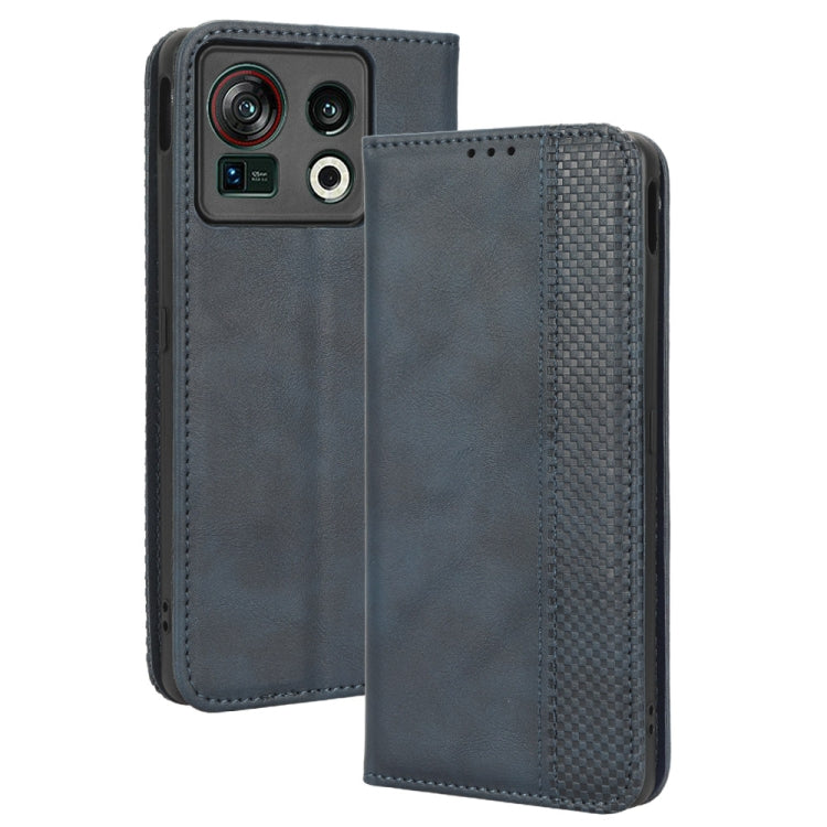 For ZTE Nubia Z40S Pro Magnetic Buckle Retro Texture Leather Phone Case