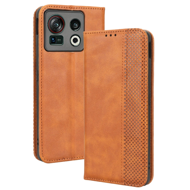 For ZTE Nubia Z40S Pro Magnetic Buckle Retro Texture Leather Phone Case