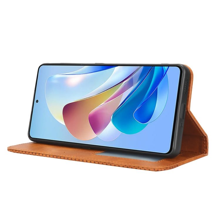 For ZTE Nubia Z40S Pro Magnetic Buckle Retro Texture Leather Phone Case