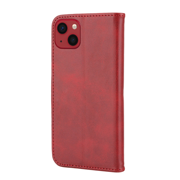 For iPhone 14 Embossed Happy Cat Pattern Flip Leather Phone Case