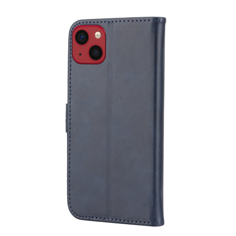 For iPhone 14 Plus Embossed Happy Cat Pattern Flip Leather Phone Case