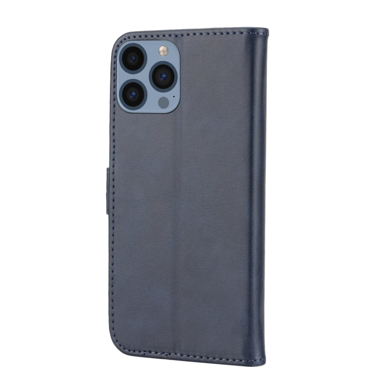 For iPhone 14 Pro Embossed Happy Cat Pattern Flip Leather Phone Case