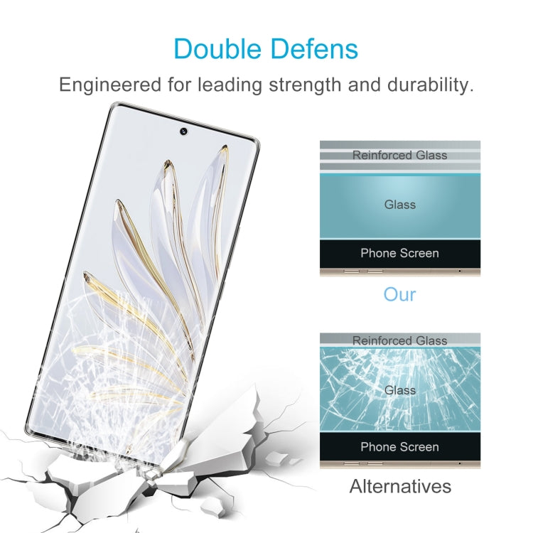 50 PCS 0.26mm 9H 2.5D Tempered Glass Film For Honor 70 SE