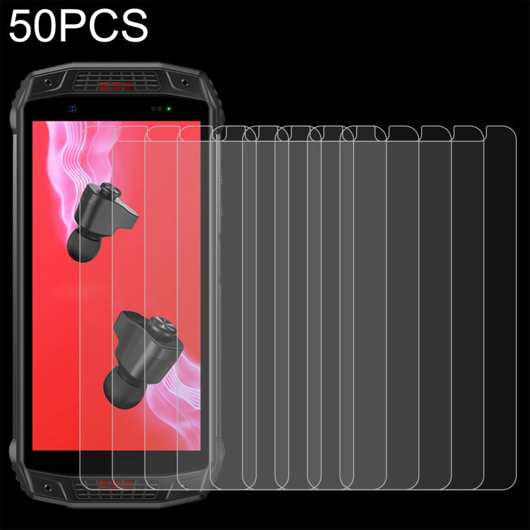 50 PCS 0.26mm 9H 2.5D Tempered Glass Film For Ulefone Power Armor 15