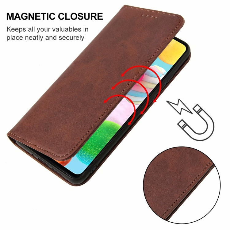 For Samsung Galaxy A41 SC-41A Magnetic Closure Leather Phone Case