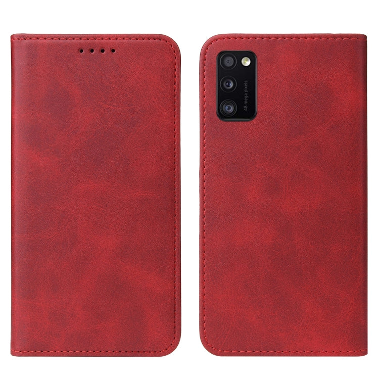 For Samsung Galaxy A41 SC-41A Magnetic Closure Leather Phone Case