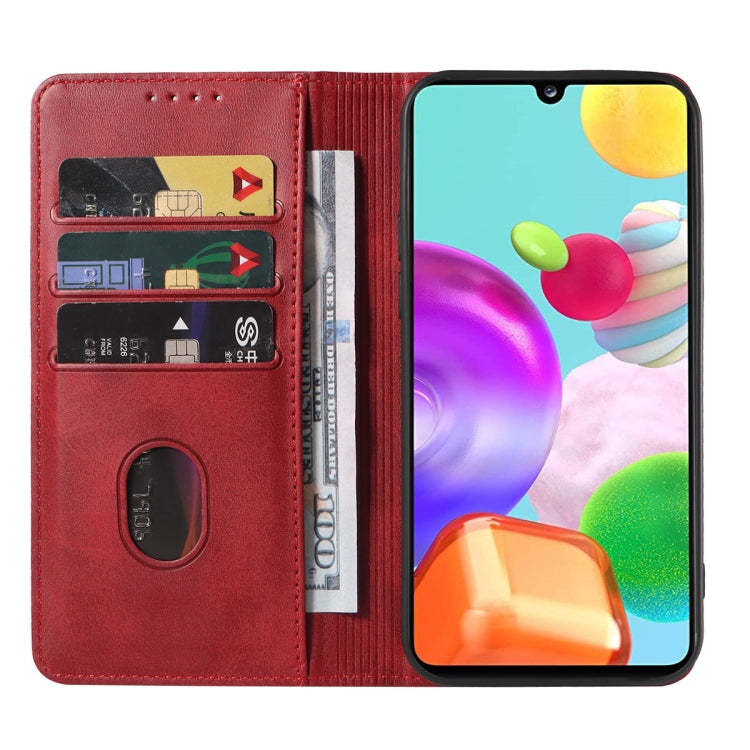 For Samsung Galaxy A41 SC-41A Magnetic Closure Leather Phone Case