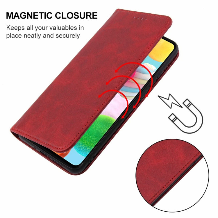 For Samsung Galaxy A41 SC-41A Magnetic Closure Leather Phone Case