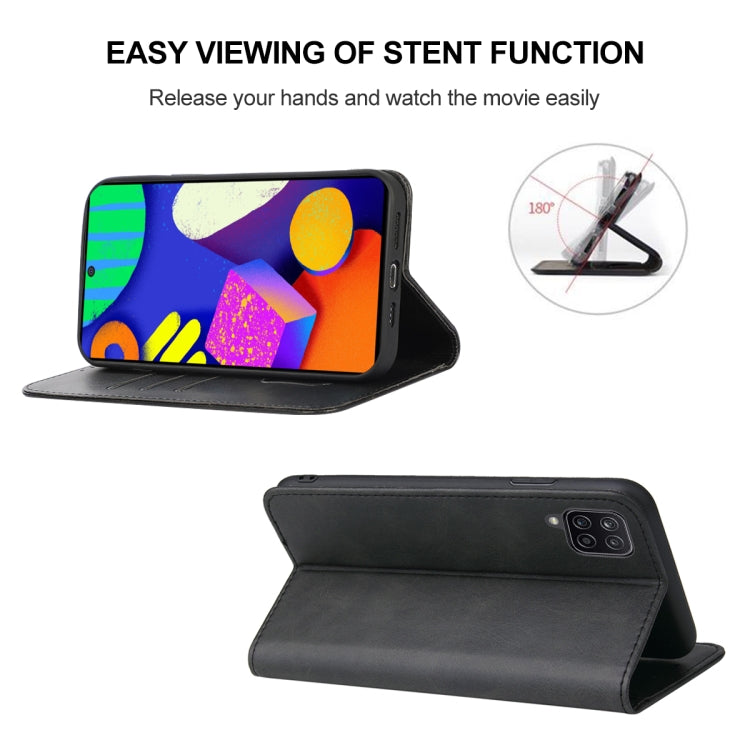 For Samsung Galaxy F62 / M62 Magnetic Closure Leather Phone Case