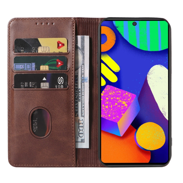 For Samsung Galaxy F62 / M62 Magnetic Closure Leather Phone Case