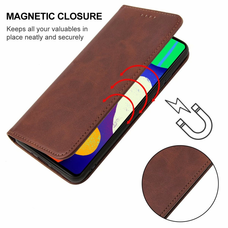 For Samsung Galaxy F62 / M62 Magnetic Closure Leather Phone Case