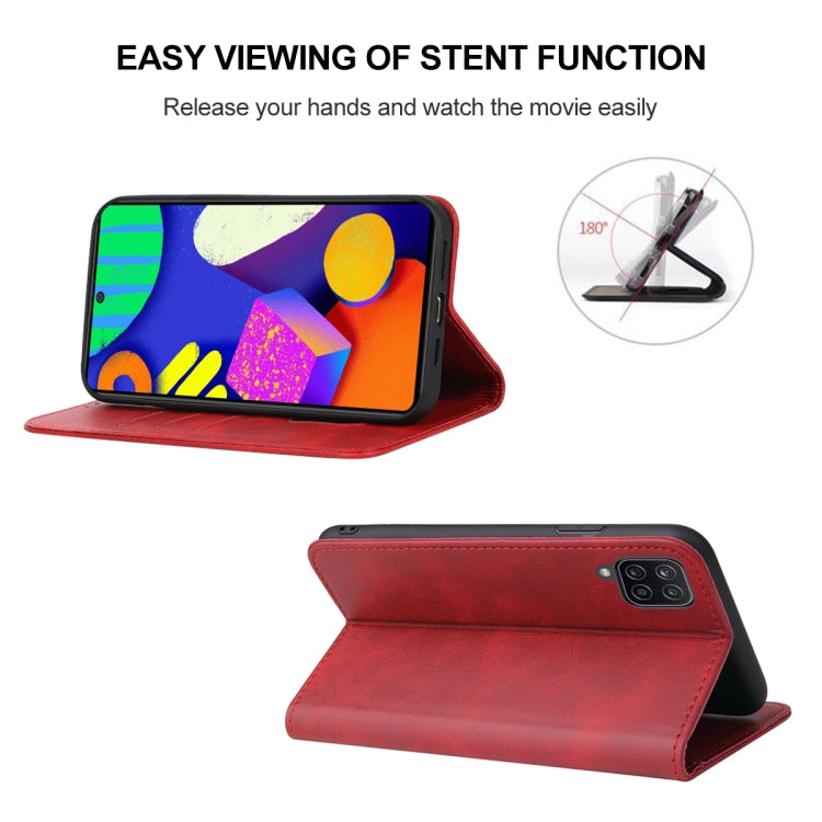 For Samsung Galaxy F62 / M62 Magnetic Closure Leather Phone Case