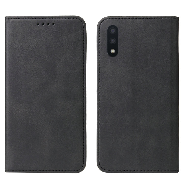 For Samsung Galaxy M01 Magnetic Closure Leather Phone Case