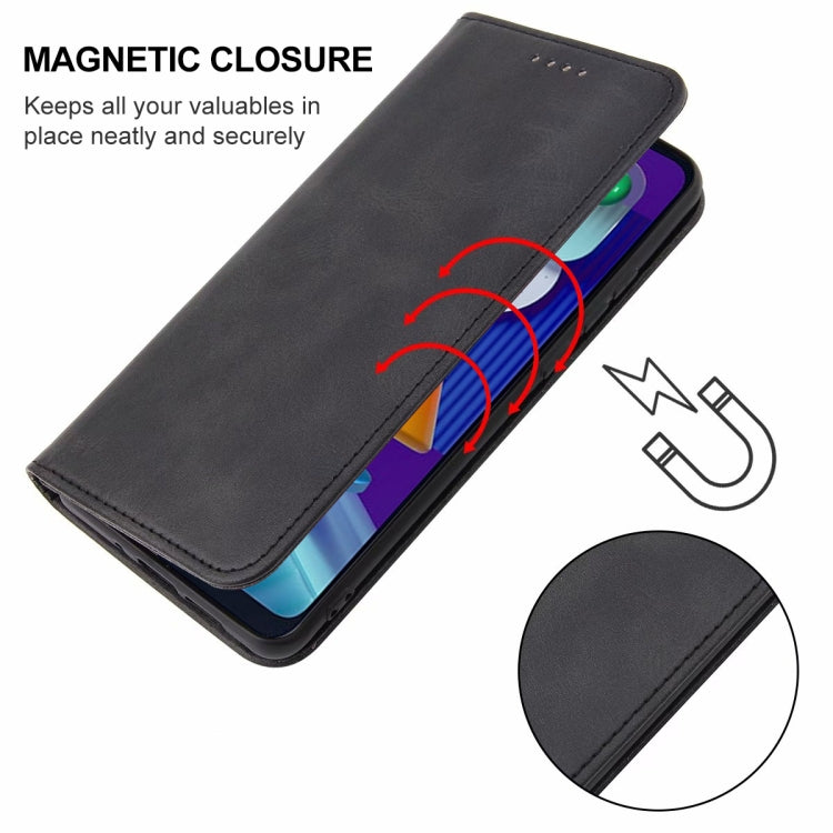 For Samsung Galaxy M11 Magnetic Closure Leather Phone Case