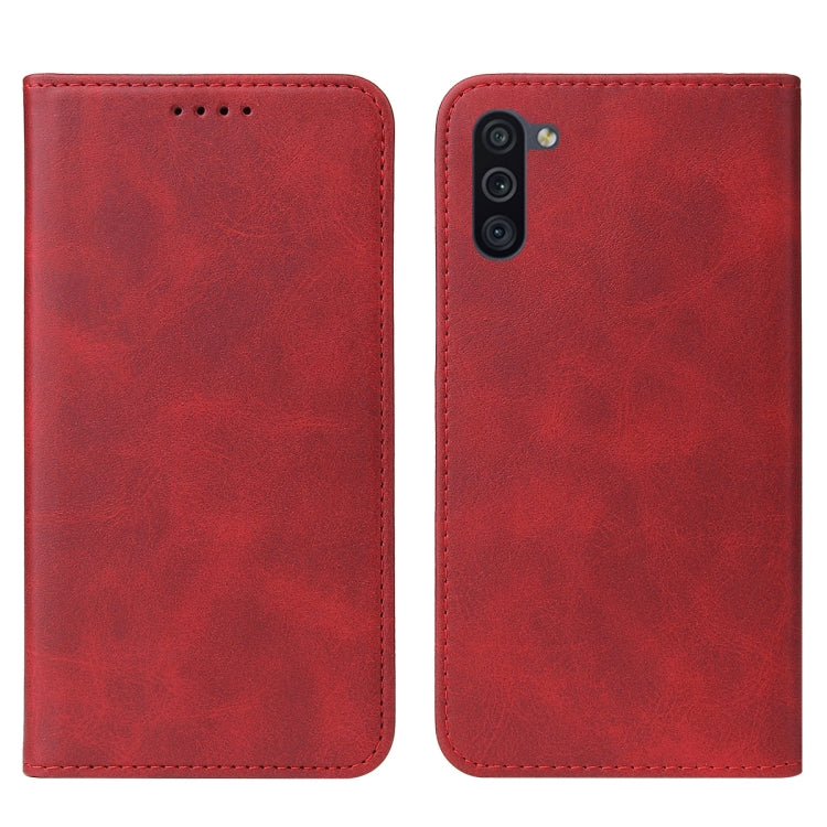 For Samsung Galaxy M11 Magnetic Closure Leather Phone Case