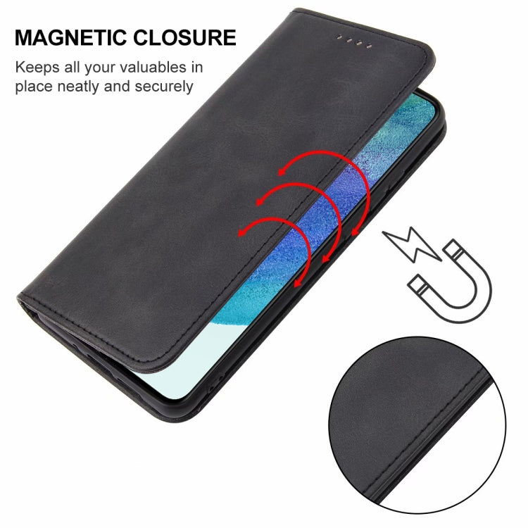 For Samsung Galaxy S21 FE 5G Magnetic Closure Leather Phone Case