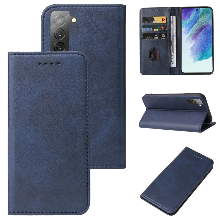 For Samsung Galaxy S21 FE 5G Magnetic Closure Leather Phone Case