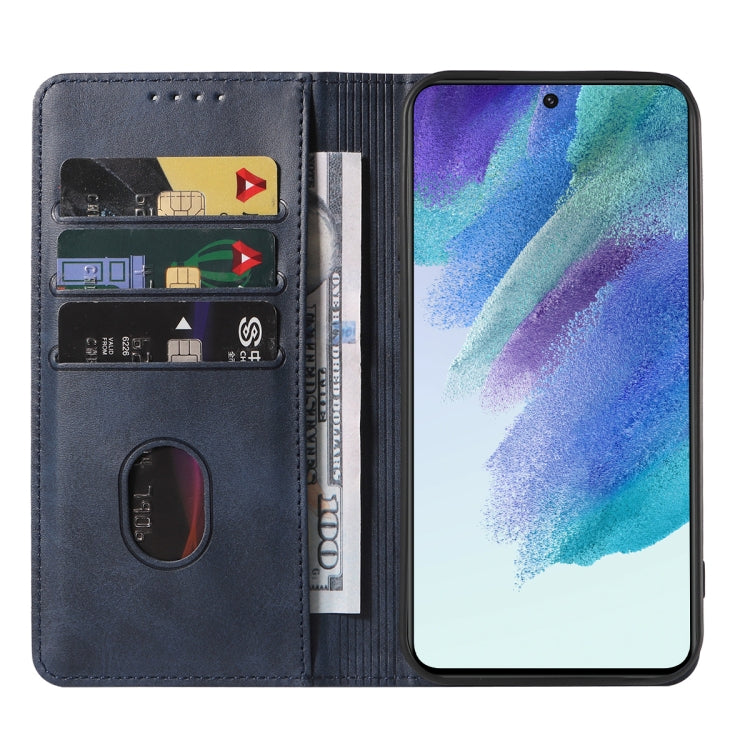 For Samsung Galaxy S21 FE 5G Magnetic Closure Leather Phone Case