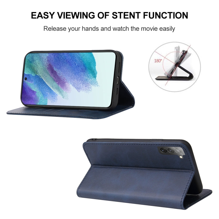For Samsung Galaxy S21 FE 5G Magnetic Closure Leather Phone Case