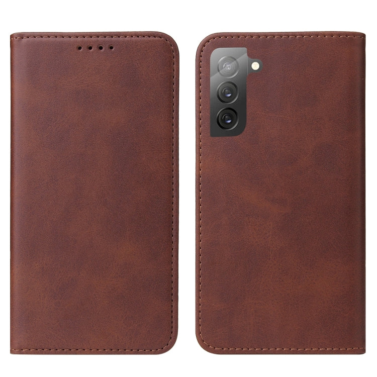 For Samsung Galaxy S21 FE 5G Magnetic Closure Leather Phone Case