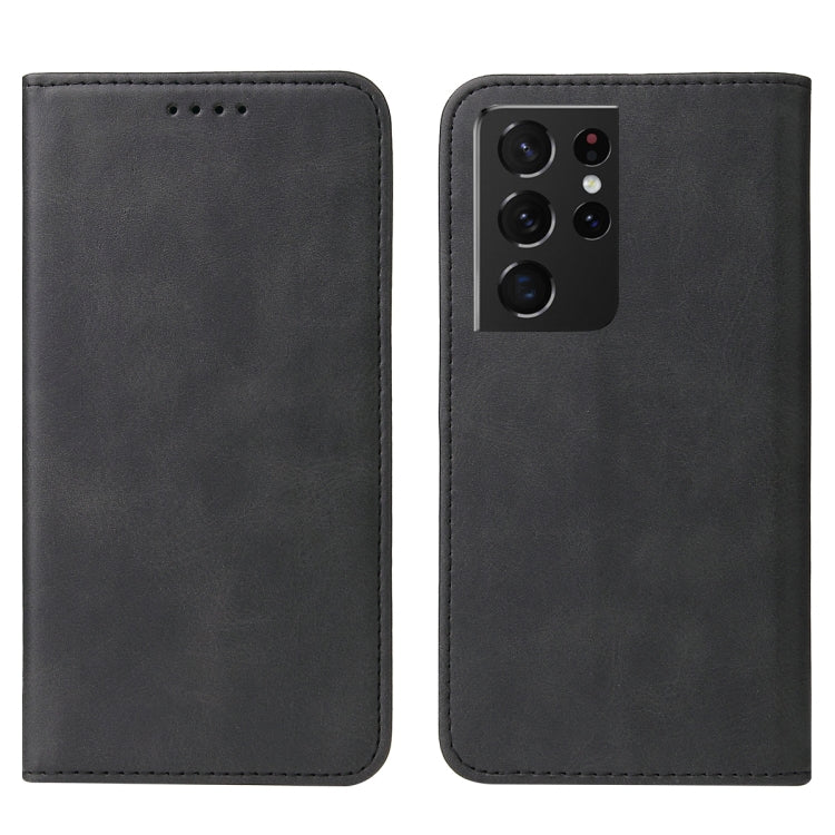 For Samsung Galaxy S21 Ultra 5G Magnetic Closure Leather Phone Case
