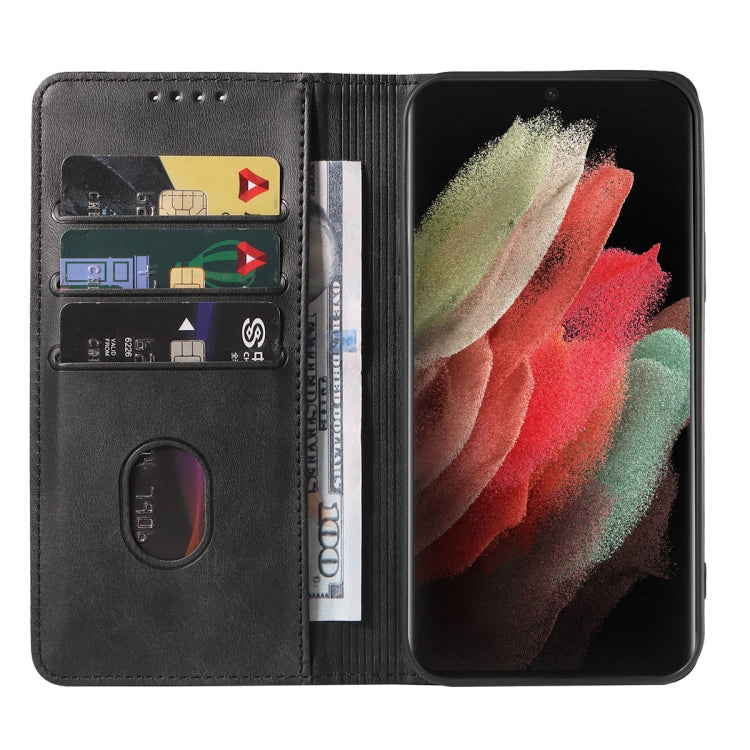 For Samsung Galaxy S21 Ultra 5G Magnetic Closure Leather Phone Case