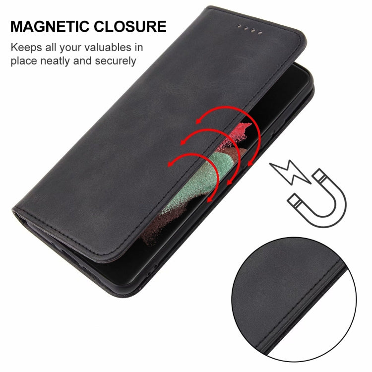 For Samsung Galaxy S21 Ultra 5G Magnetic Closure Leather Phone Case