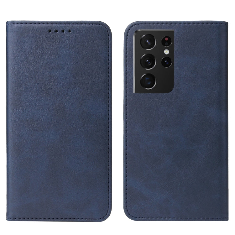 For Samsung Galaxy S21 Ultra 5G Magnetic Closure Leather Phone Case