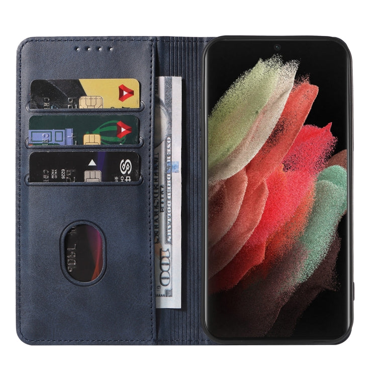 For Samsung Galaxy S21 Ultra 5G Magnetic Closure Leather Phone Case