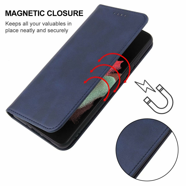 For Samsung Galaxy S21 Ultra 5G Magnetic Closure Leather Phone Case