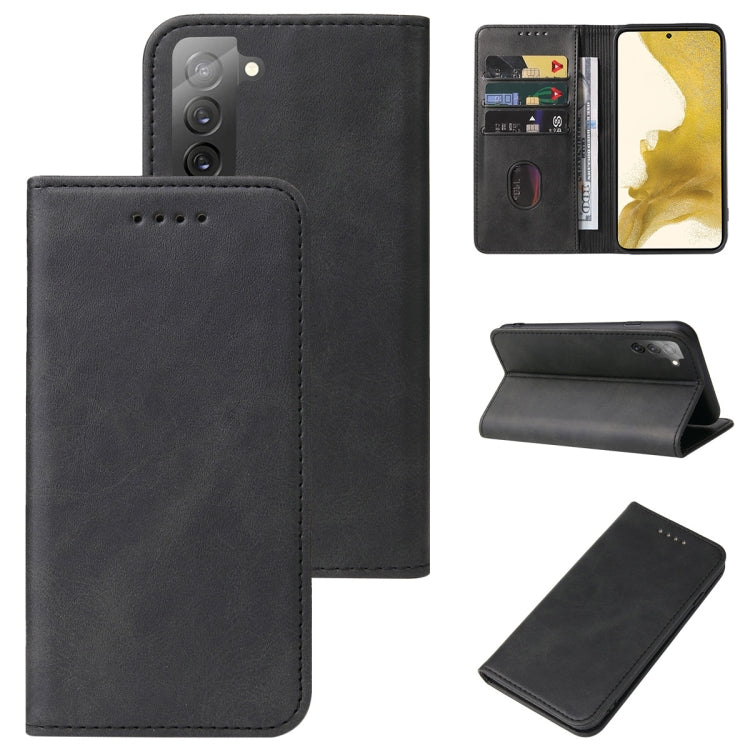 For Samsung Galaxy S22+ 5G Magnetic Closure Leather Phone Case