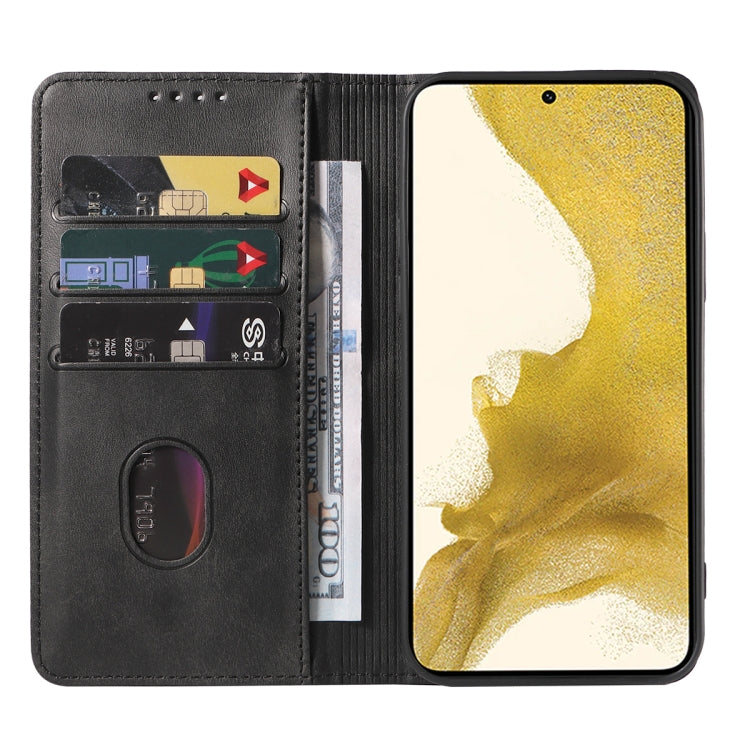 For Samsung Galaxy S22+ 5G Magnetic Closure Leather Phone Case