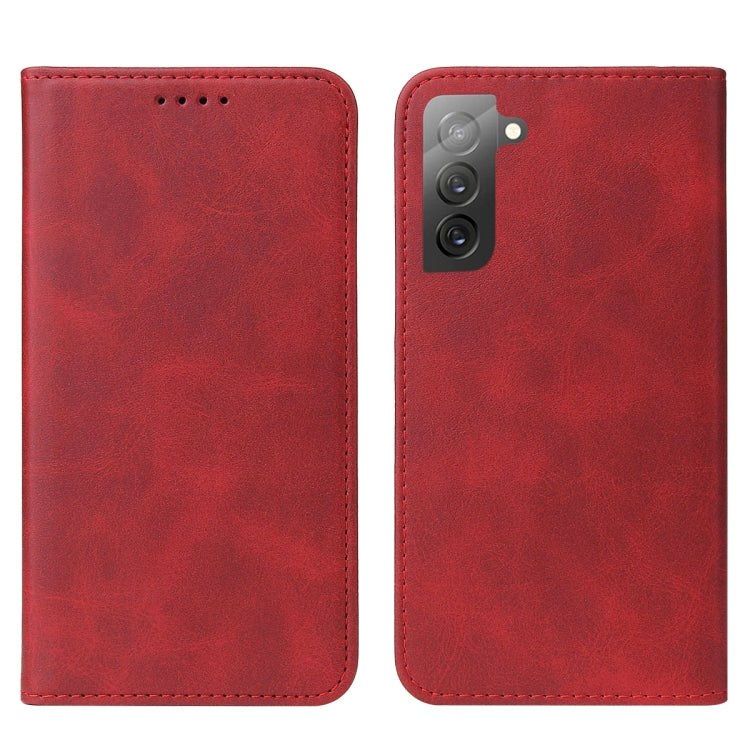 For Samsung Galaxy S22+ 5G Magnetic Closure Leather Phone Case