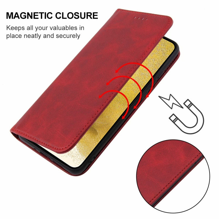 For Samsung Galaxy S22+ 5G Magnetic Closure Leather Phone Case