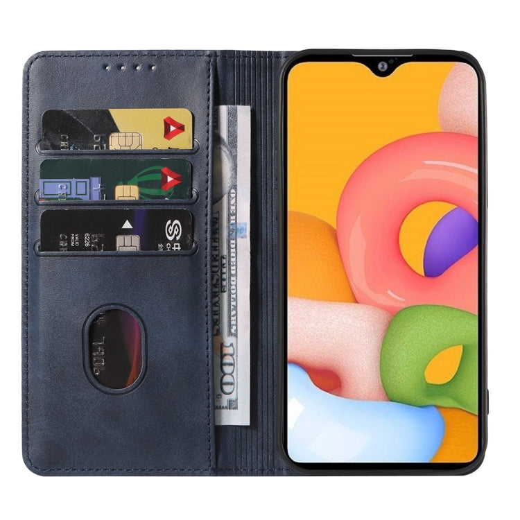 For Samsung Galaxy A01 Magnetic Closure Leather Phone Case