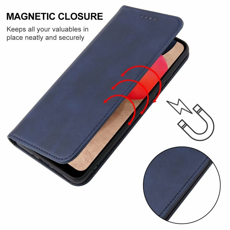 For Samsung Galaxy A02s EU Version Magnetic Closure Leather Phone Case