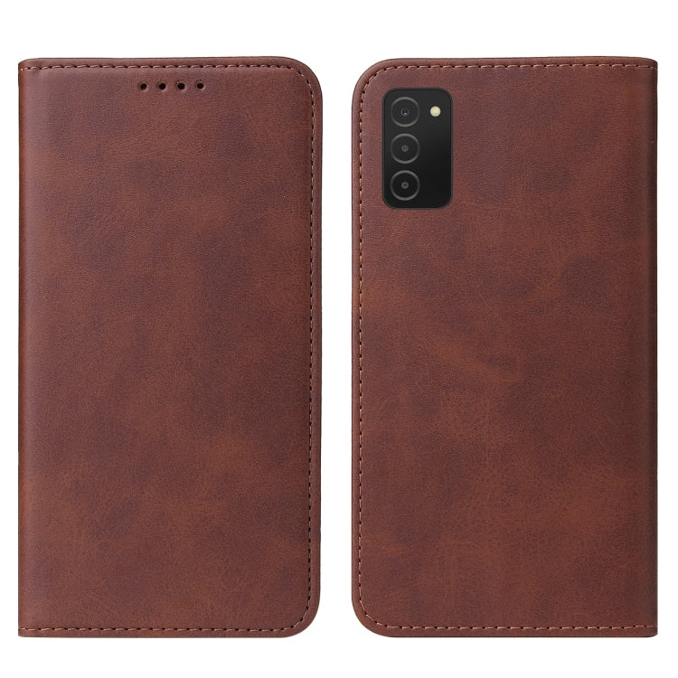 For Samsung Galaxy A02s EU Version Magnetic Closure Leather Phone Case