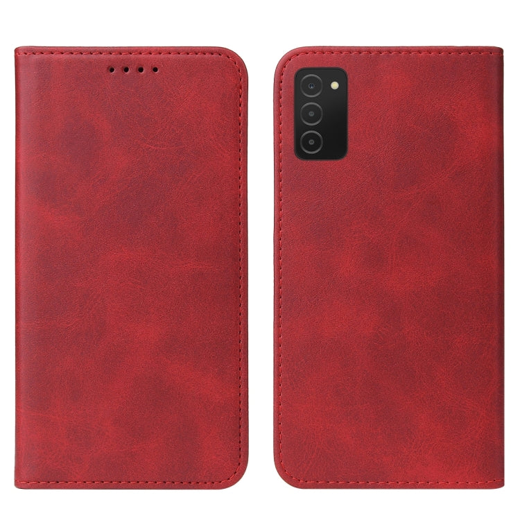 For Samsung Galaxy A02s EU Version Magnetic Closure Leather Phone Case