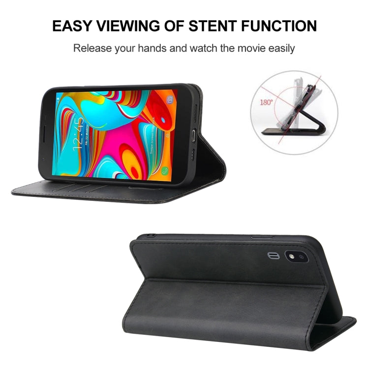 For Samsung Galaxy A2 Core / A260 Magnetic Closure Leather Phone Case