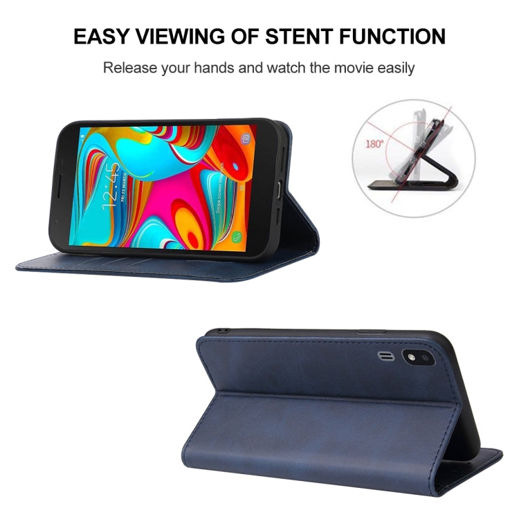 For Samsung Galaxy A2 Core / A260 Magnetic Closure Leather Phone Case