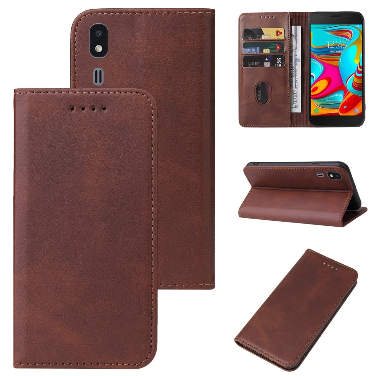 For Samsung Galaxy A2 Core / A260 Magnetic Closure Leather Phone Case